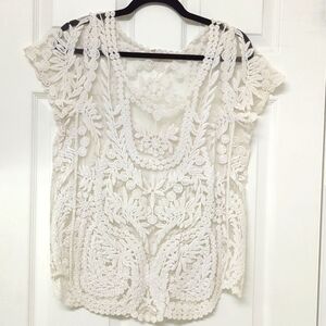 Zara Lace top, size medium